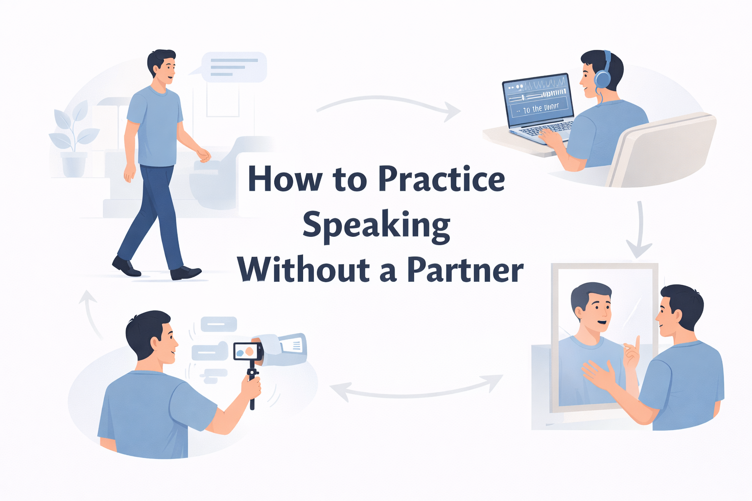 How to practice speaking without a partner | Linguana